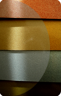 Gold, silver and copper metallic coloured plastic cards